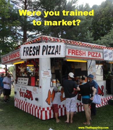 Were you trained to market?