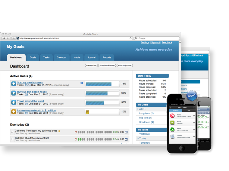 Easy-to-use goal-setting and goal-tracking software