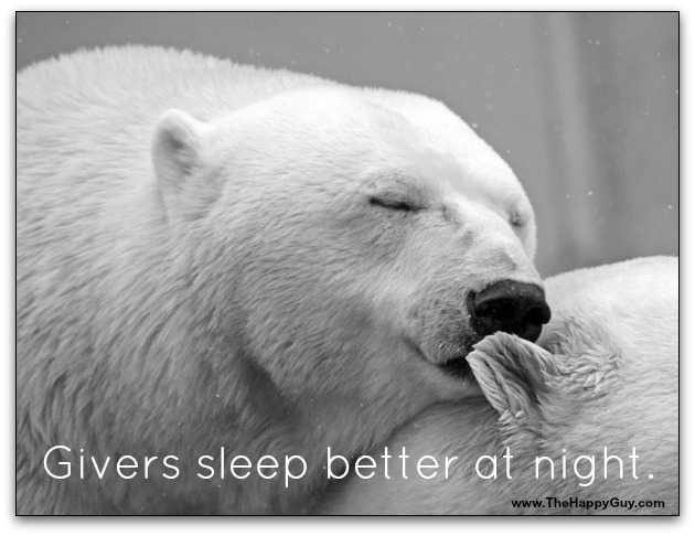 Givers sleep better