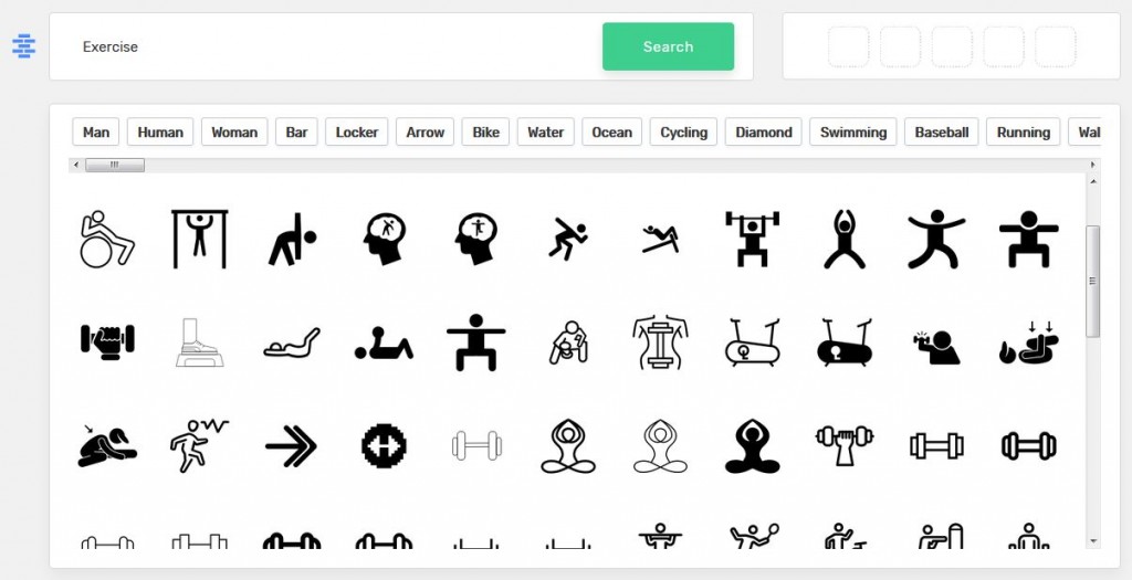 fitness logos icons