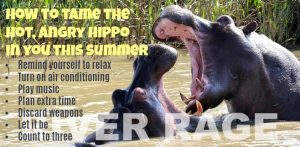 How to tame the hot, angry hippo in you this summer
