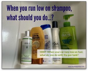 Refill shampoo, don't throw away the bottle