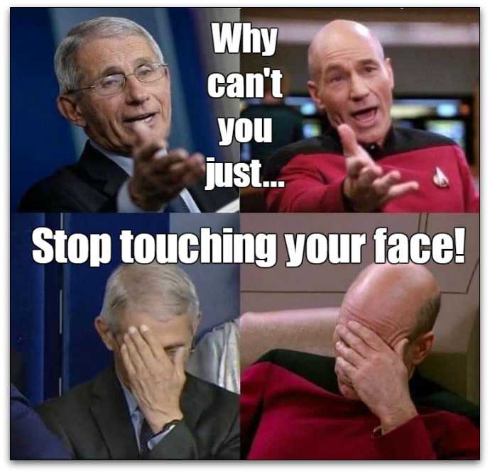 Stop touching your face